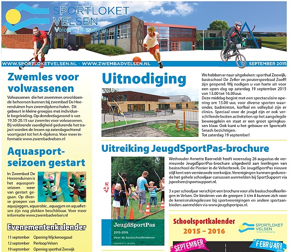 Sportpagina september